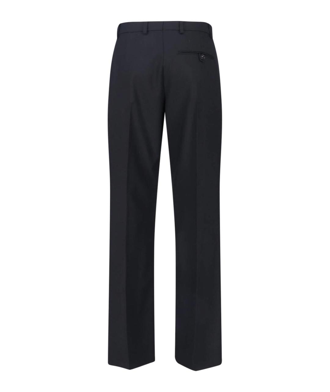 STELLA MCCARTNEY Черные шерстяные прямые брюки, фото 2