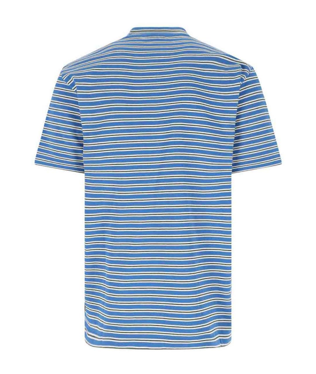 PAUL SMITH Синяя хлопковая футболка, фото 2