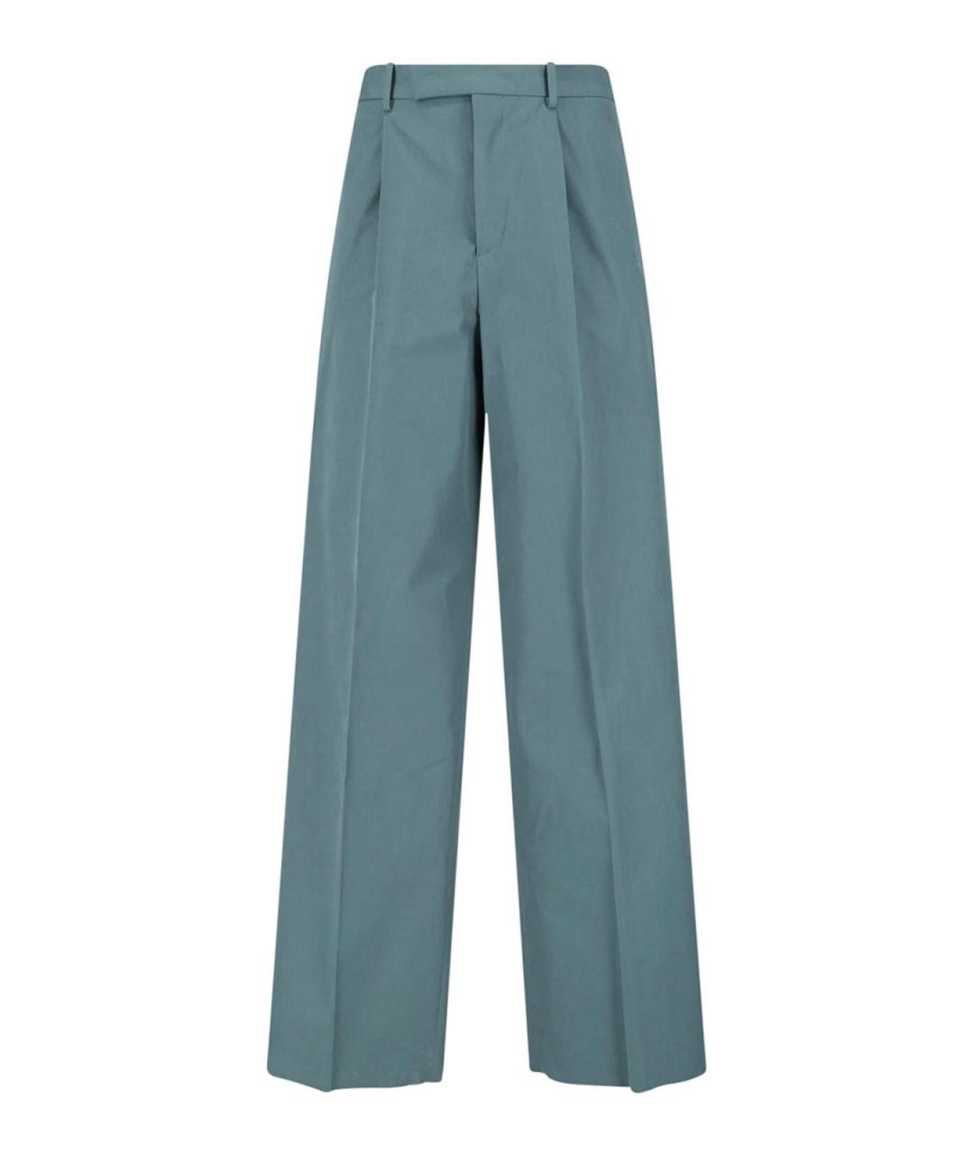 JIL SANDER Синие хлопковые повседневные брюки, фото 1