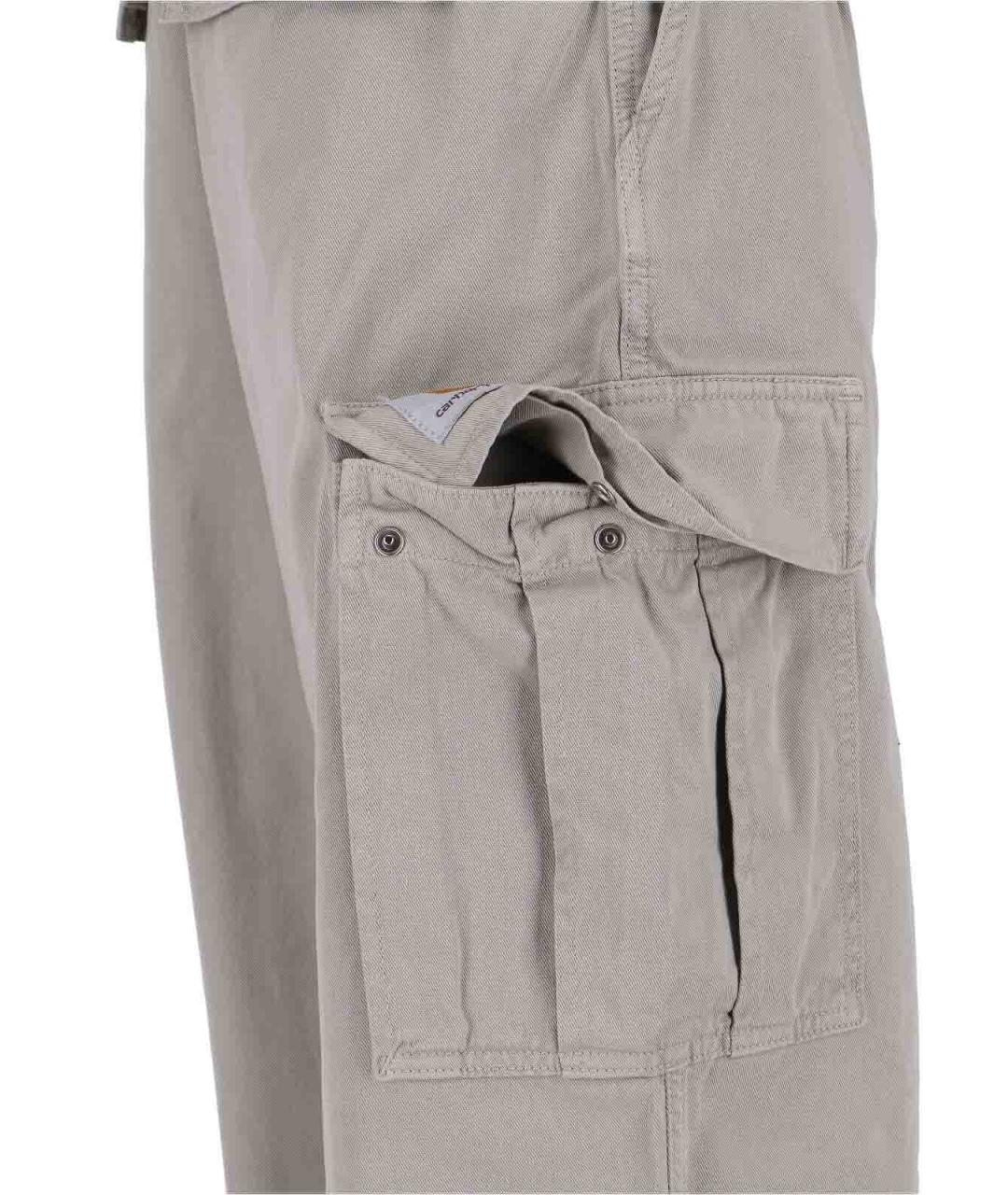 CARHARTT Серые хлопковые повседневные брюки, фото 4