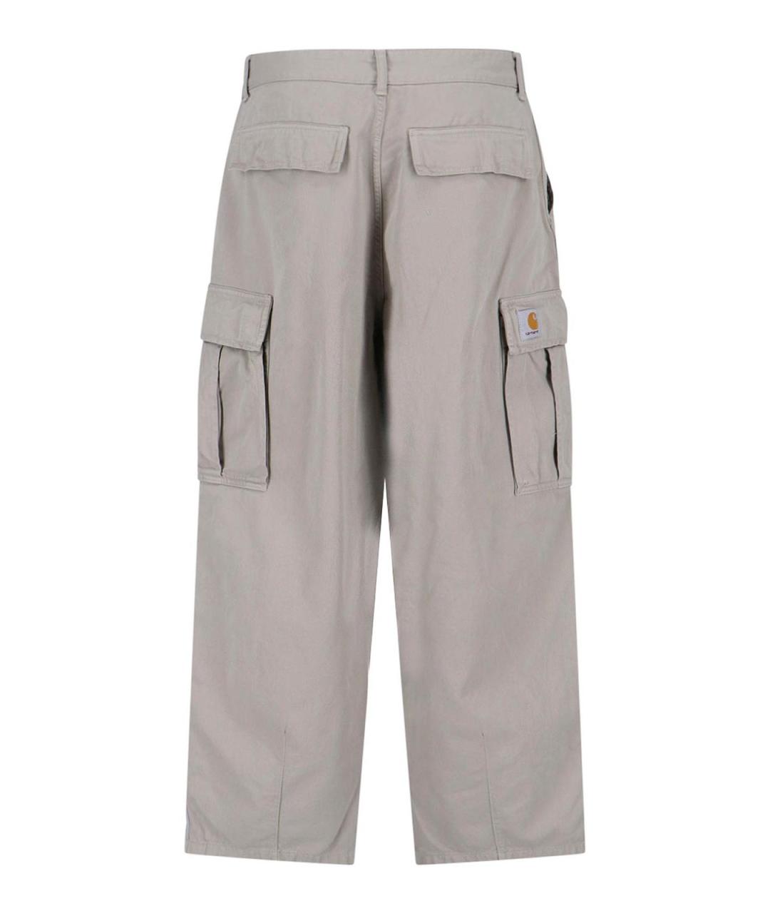 CARHARTT Серые хлопковые повседневные брюки, фото 2