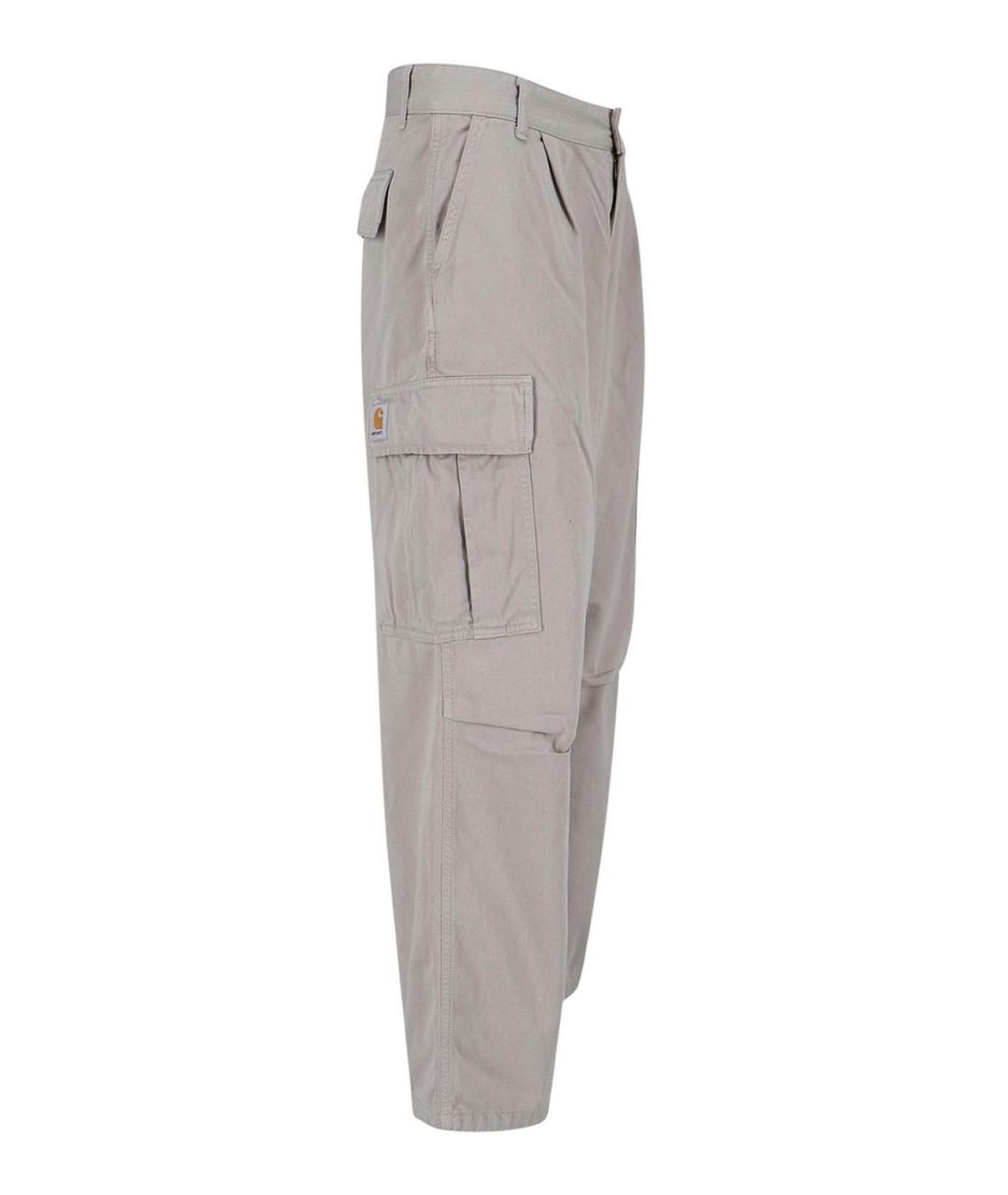 CARHARTT Серые хлопковые повседневные брюки, фото 3
