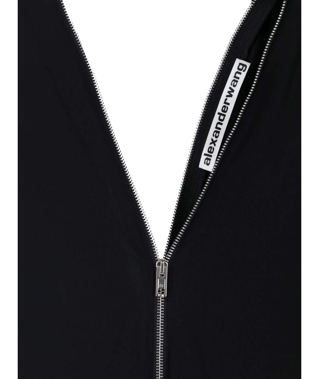 ALEXANDER WANG Черное вискозное повседневное платье, фото 3