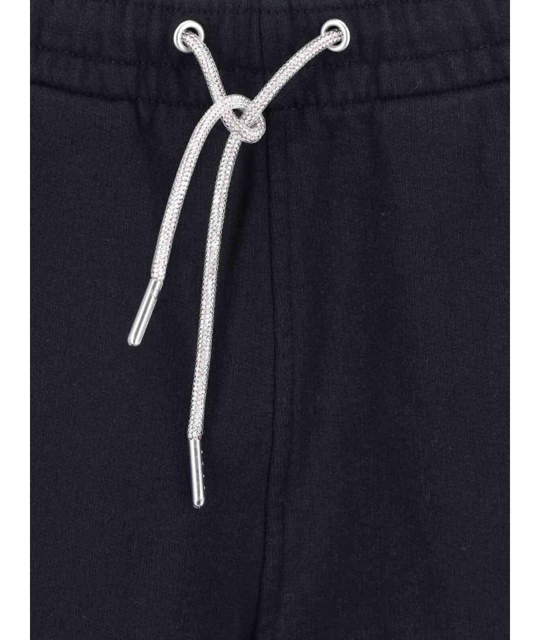 ALEXANDER WANG Черные хлопковые спортивные брюки и шорты, фото 4