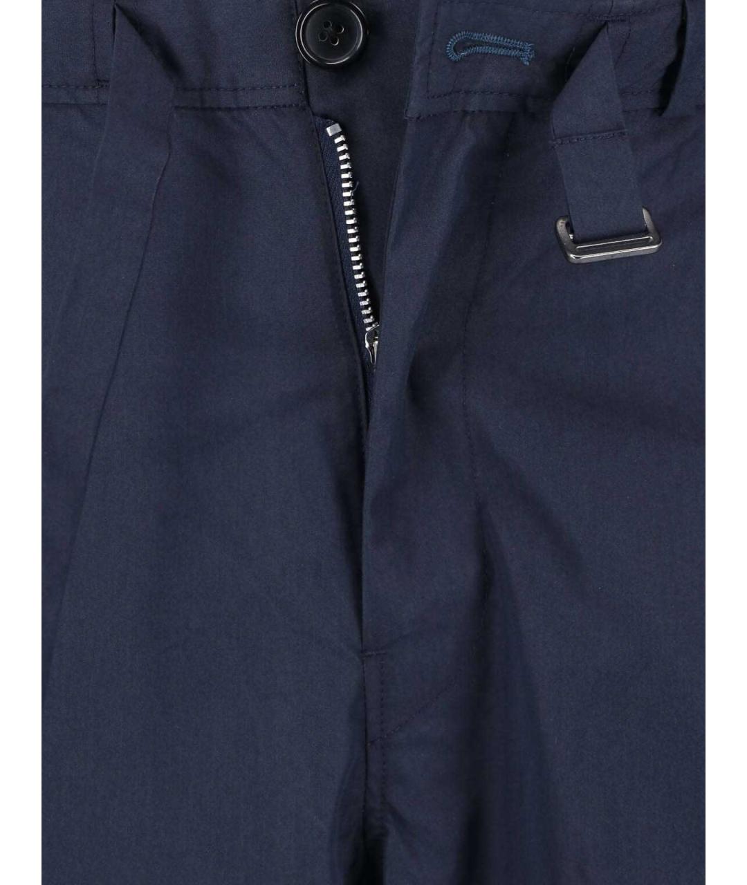 PAUL SMITH Синие хлопковые повседневные брюки, фото 5