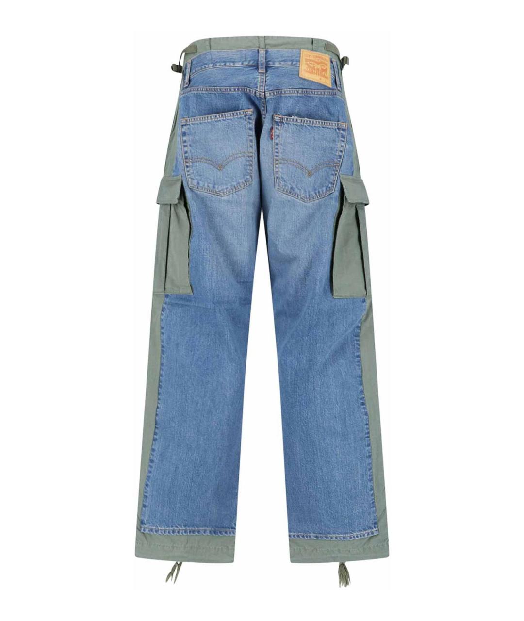 JUNYA WATANABE Синие хлопковые прямые джинсы, фото 2