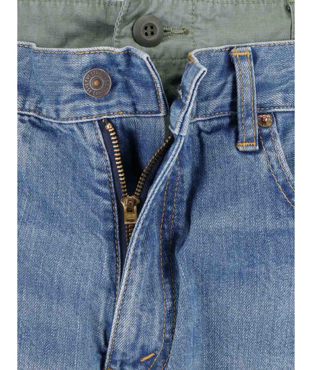 JUNYA WATANABE Синие хлопковые прямые джинсы, фото 5