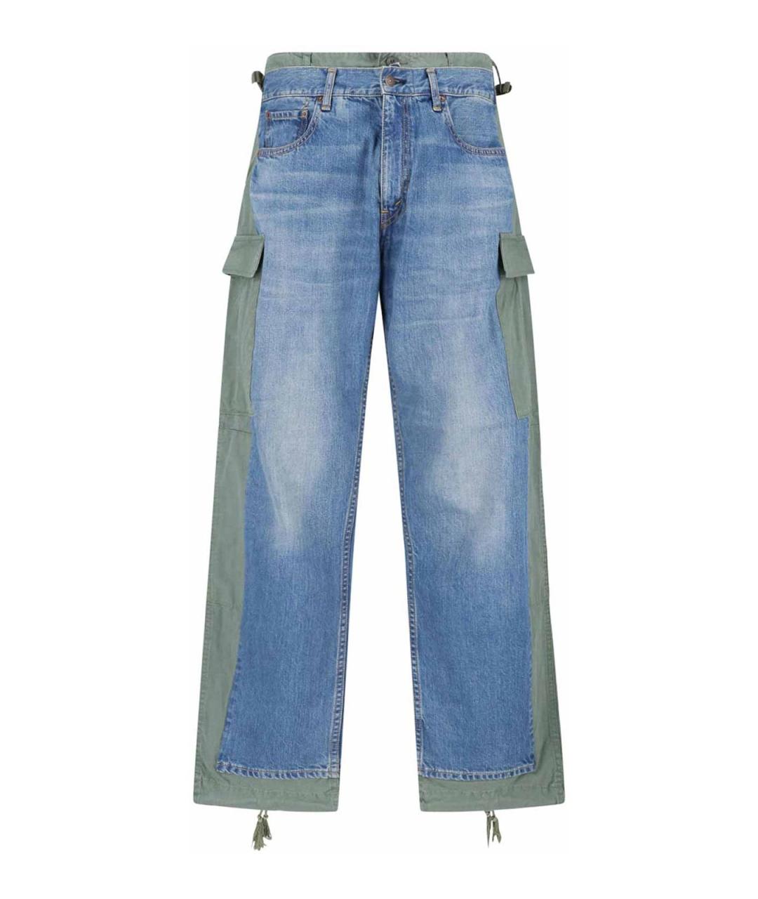 JUNYA WATANABE Синие хлопковые прямые джинсы, фото 1