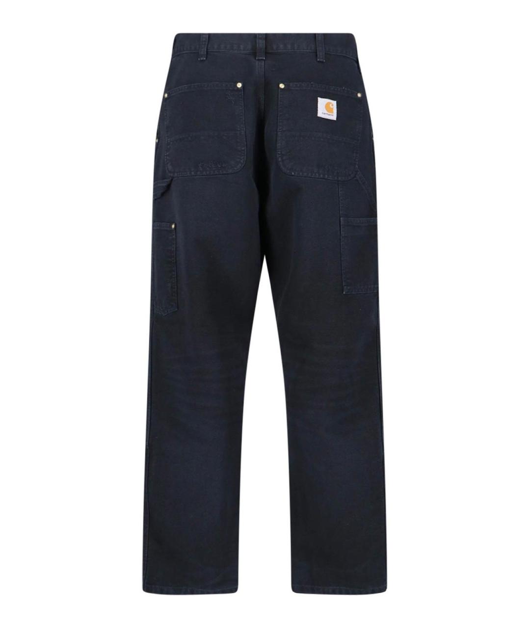 CARHARTT Черные хлопковые прямые джинсы, фото 2