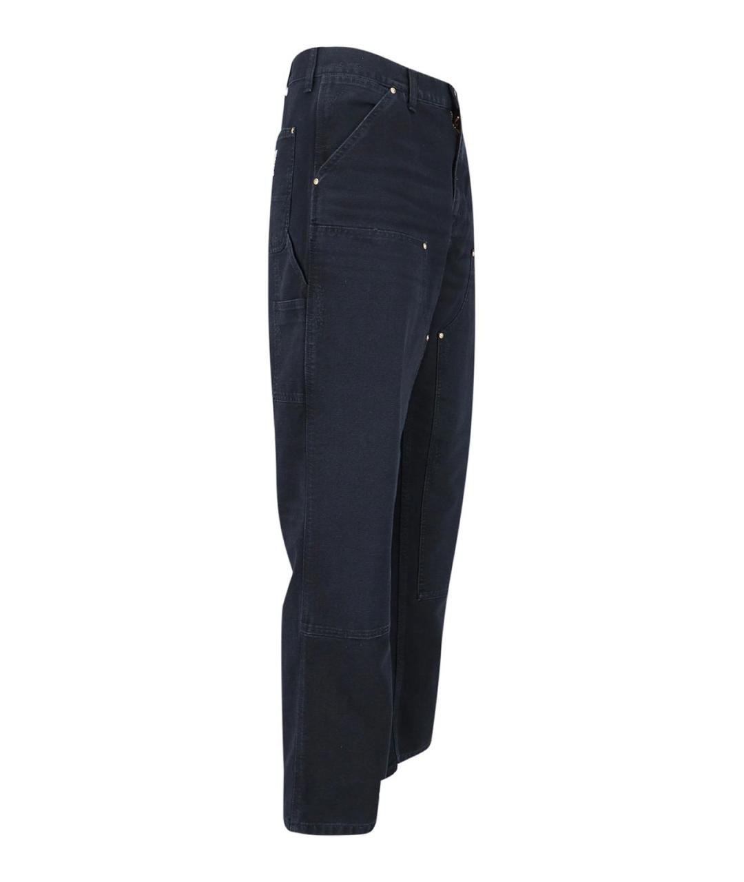 CARHARTT Черные хлопковые прямые джинсы, фото 3