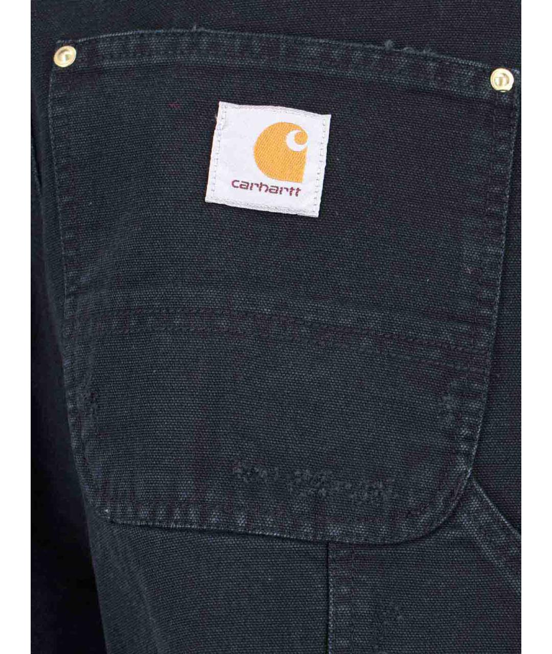 CARHARTT Черные хлопковые прямые джинсы, фото 4