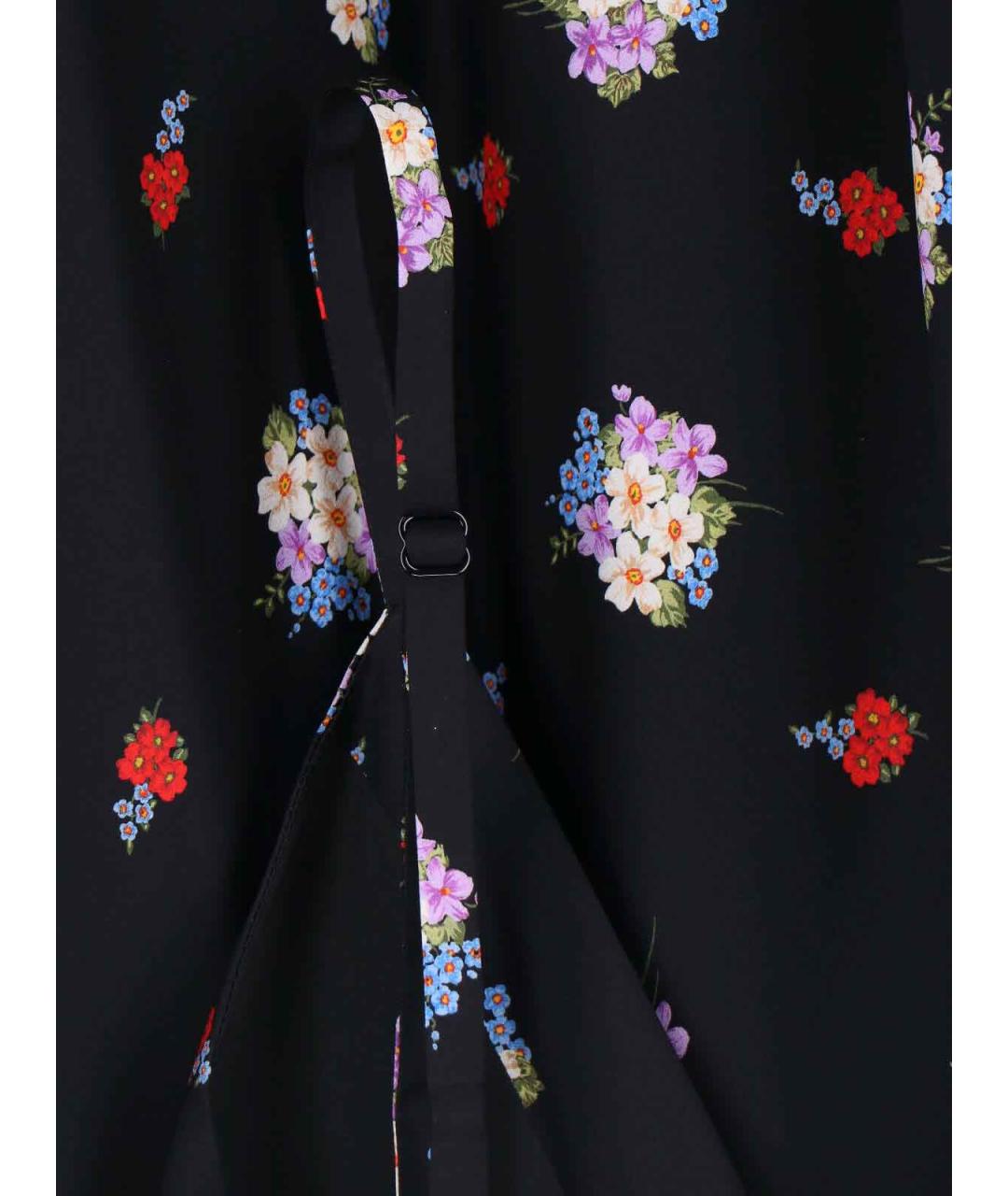 DOLCE&GABBANA Черное шелковое повседневное платье, фото 5