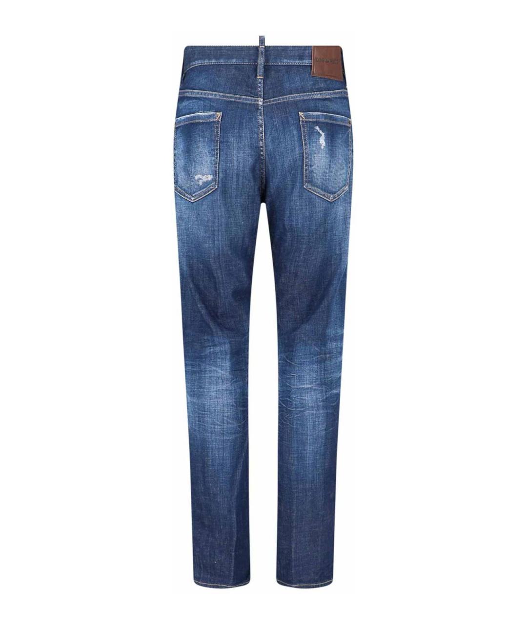 DSQUARED2 Синие хлопковые джинсы скинни, фото 2