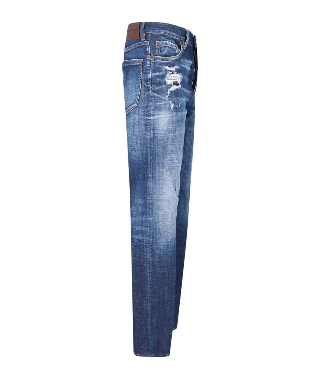 DSQUARED2 Синие хлопковые джинсы скинни, фото 3