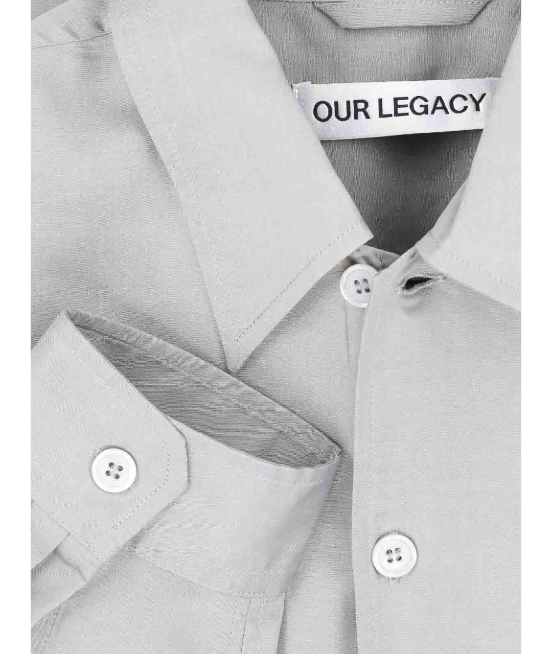 OUR LEGACY Серая кэжуал рубашка, фото 3