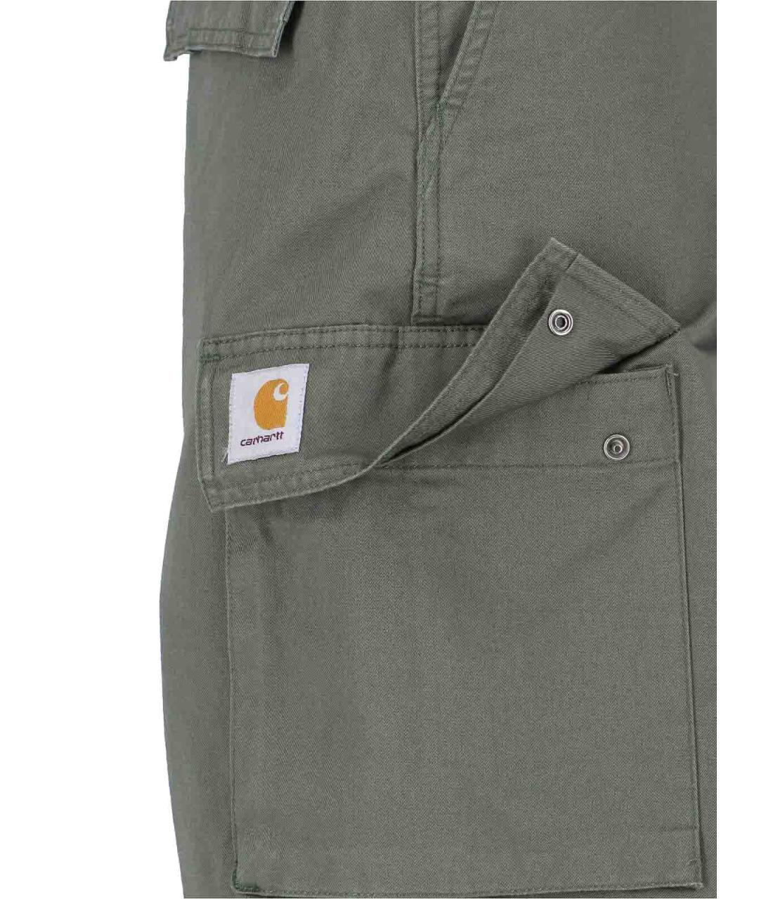CARHARTT Зеленые хлопковые шорты, фото 4