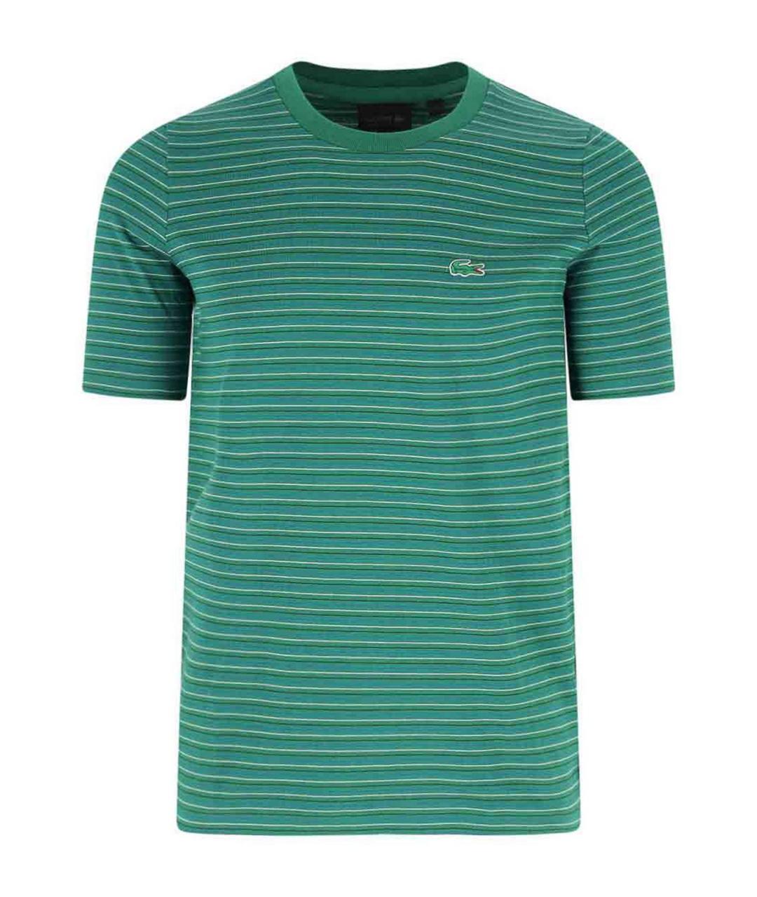 LACOSTE Зеленая хлопковая футболка, фото 1