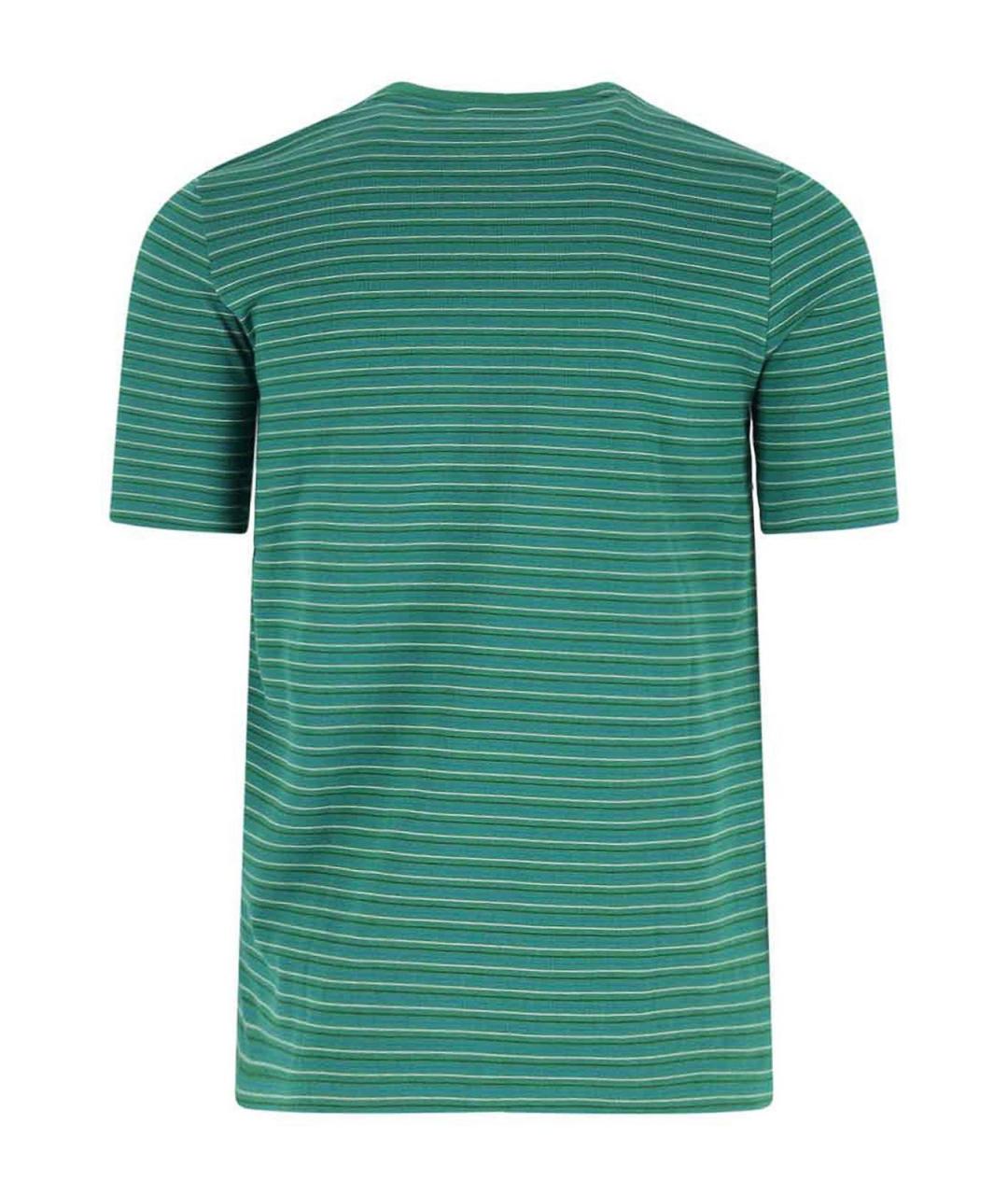LACOSTE Зеленая хлопковая футболка, фото 2