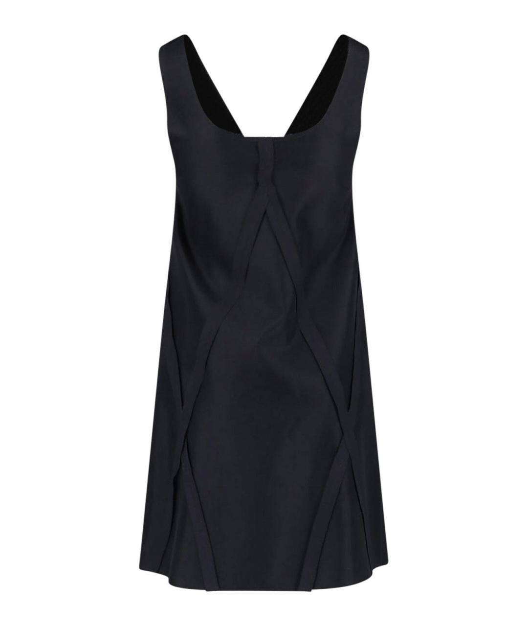 MM6 MAISON MARGIELA Черное вискозное повседневное платье, фото 2