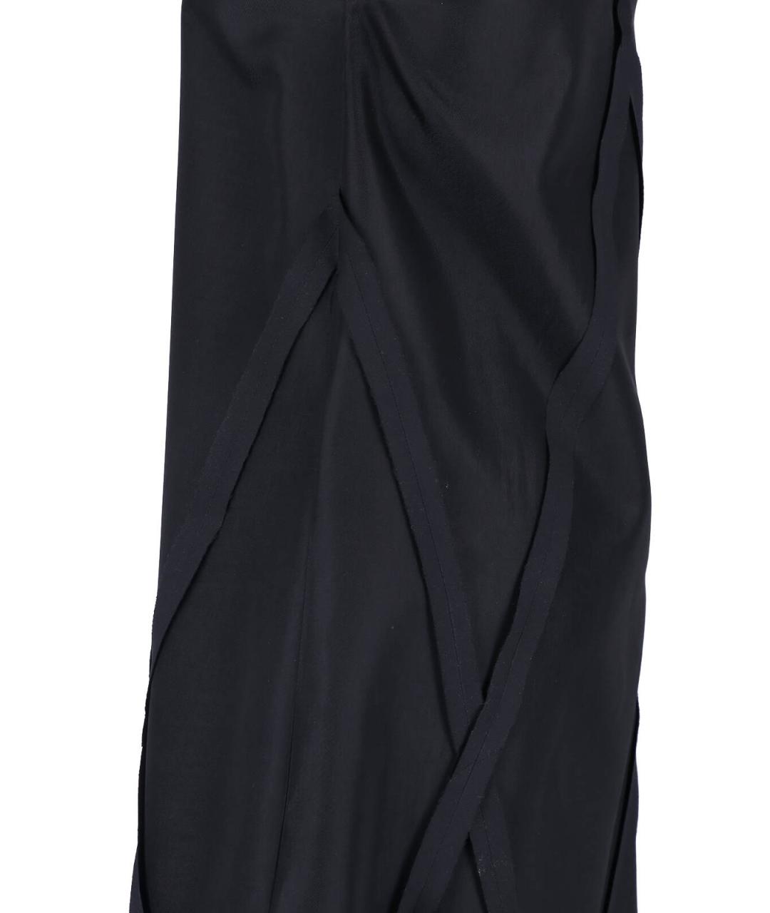 MM6 MAISON MARGIELA Черное вискозное повседневное платье, фото 3