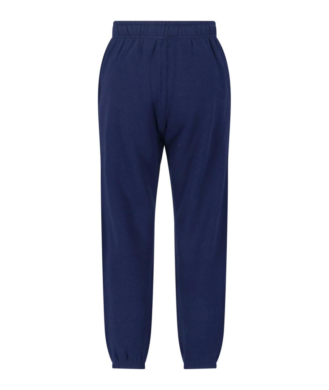 POLO RALPH LAUREN Синие хлопковые брюки широкие, фото 2