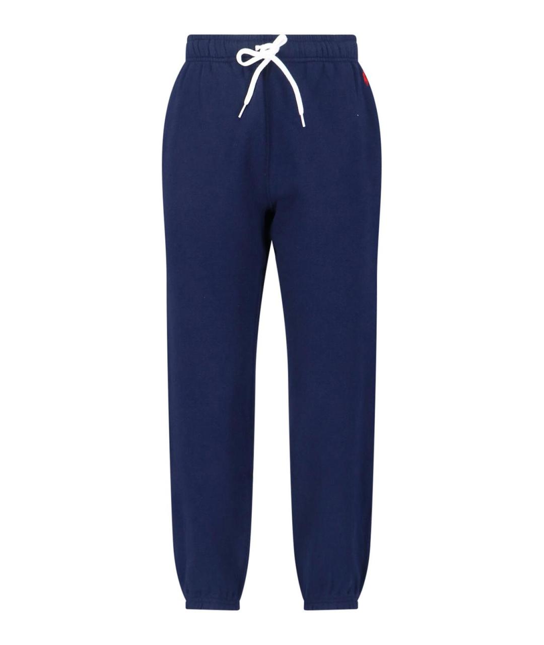 POLO RALPH LAUREN Синие хлопковые брюки широкие, фото 1