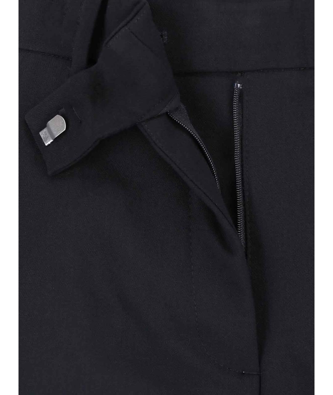 CALVIN KLEIN Черные полиэстеровые прямые брюки, фото 5