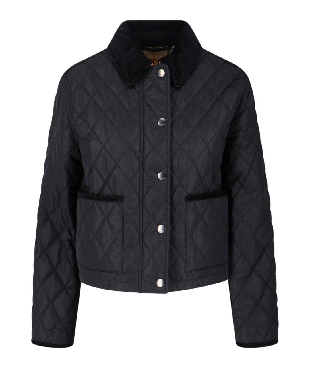 BURBERRY Черная полиамидовая куртка, фото 1