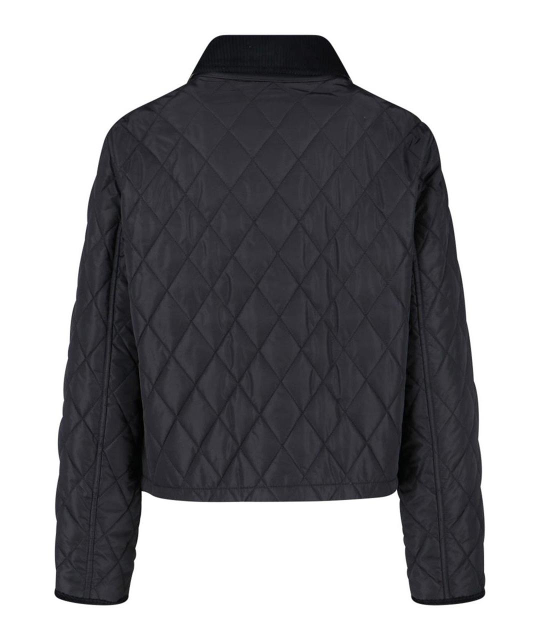 BURBERRY Черная полиамидовая куртка, фото 2