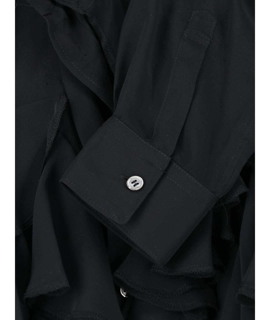 COMME DES GARÇONS Черная полиэстеровая рубашка, фото 4