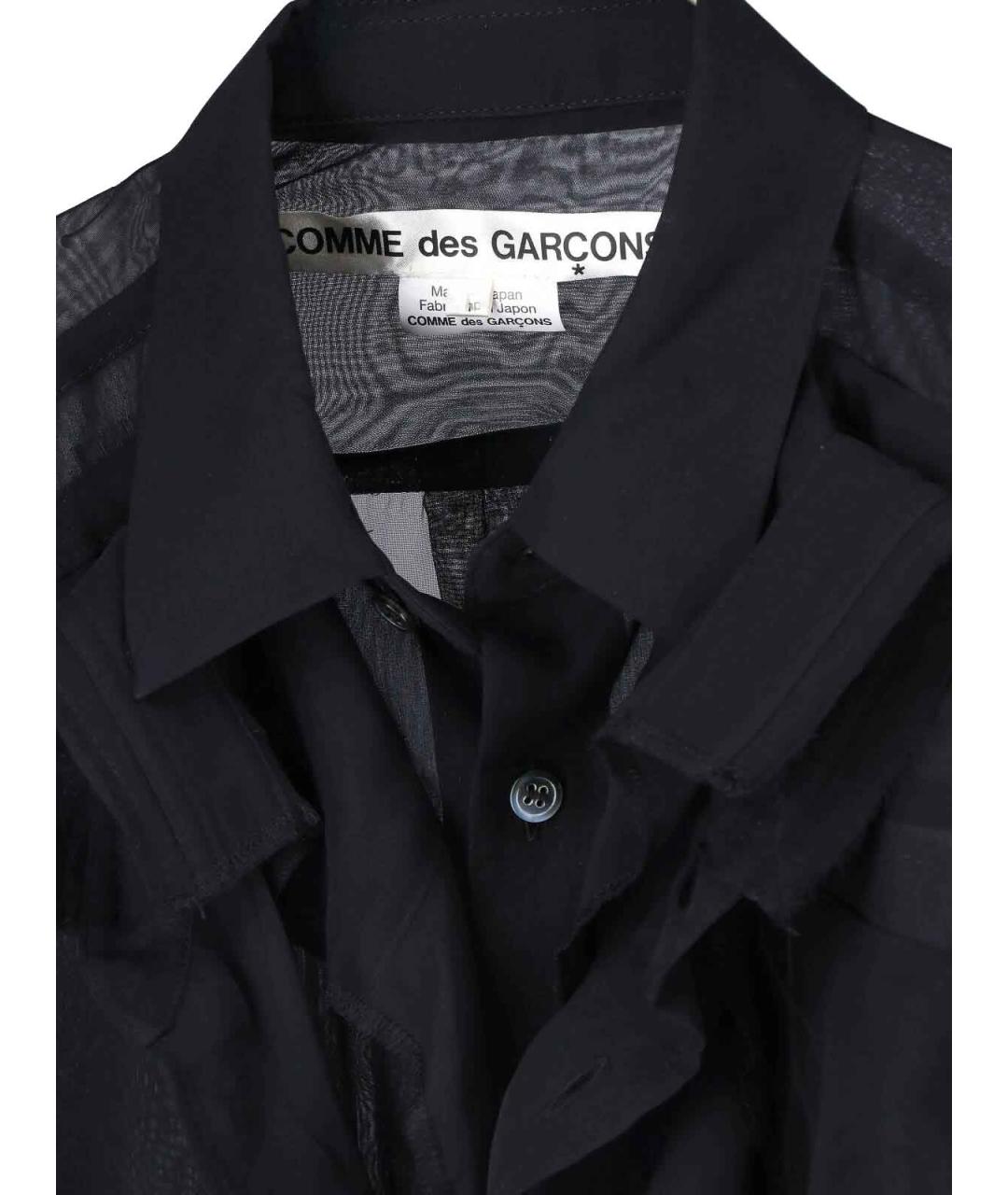 COMME DES GARÇONS Черная полиэстеровая рубашка, фото 5