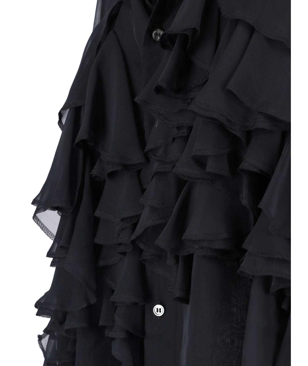 COMME DES GARÇONS Черная полиэстеровая рубашка, фото 3