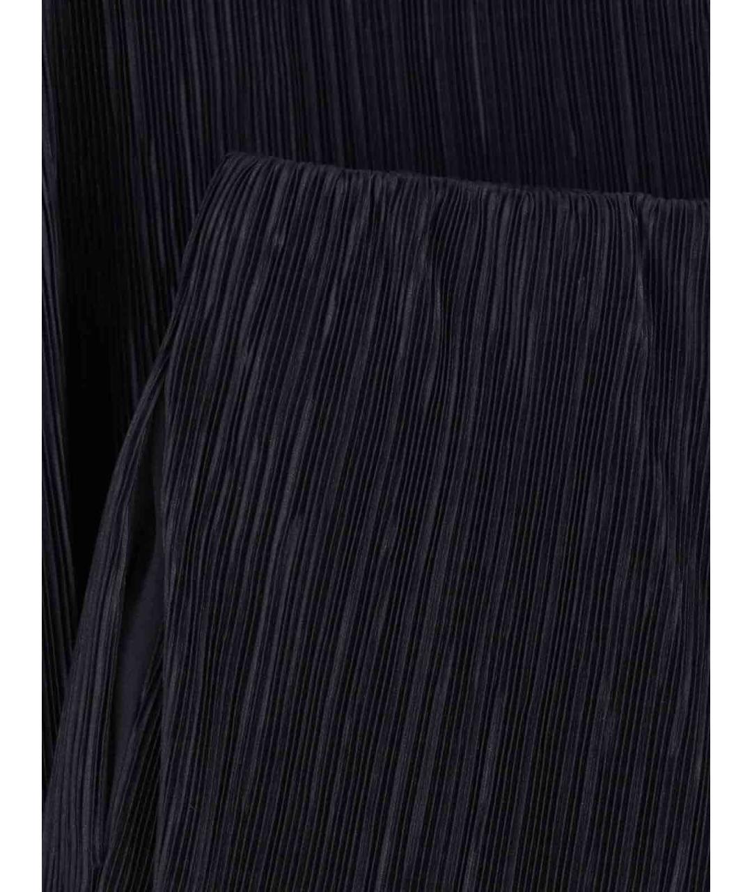 CALVIN KLEIN Черные полиэстеровые прямые брюки, фото 5