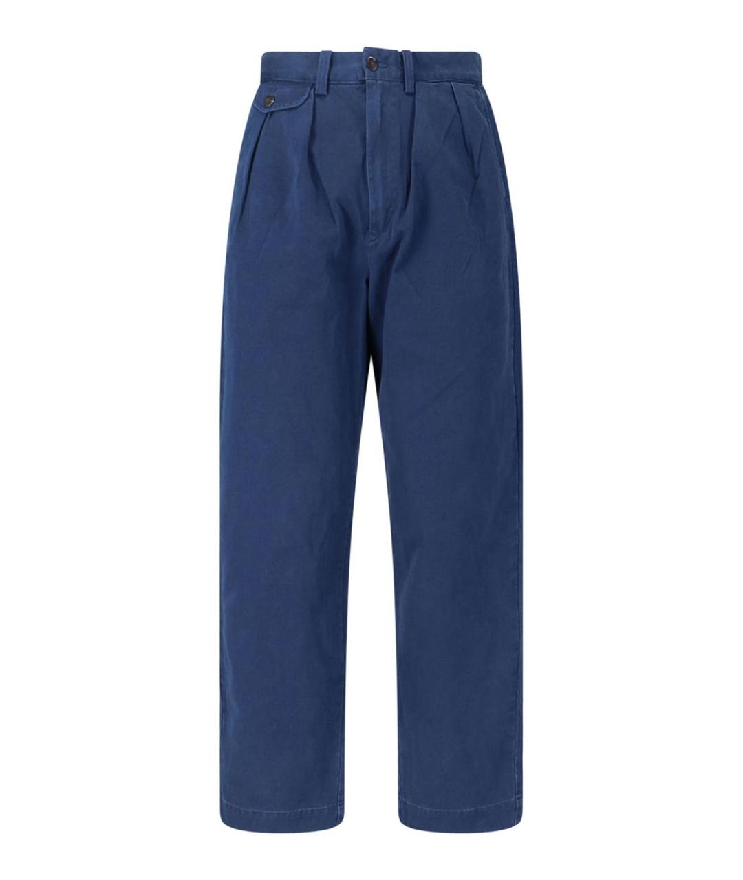 POLO RALPH LAUREN Синие хлопковые повседневные брюки, фото 1