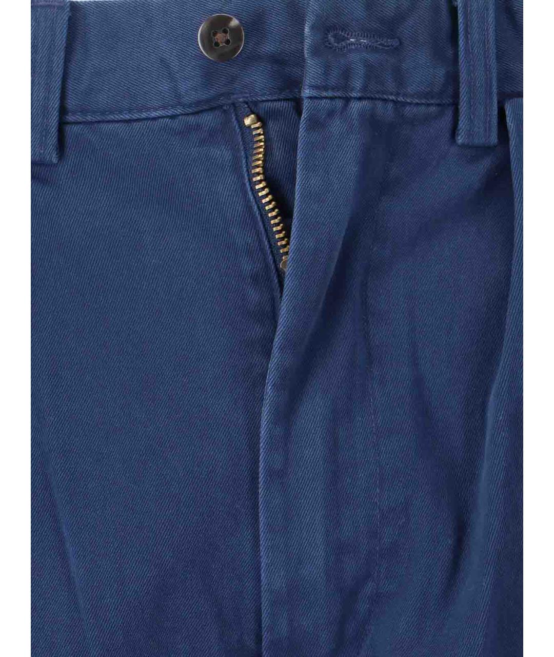 POLO RALPH LAUREN Синие хлопковые повседневные брюки, фото 4