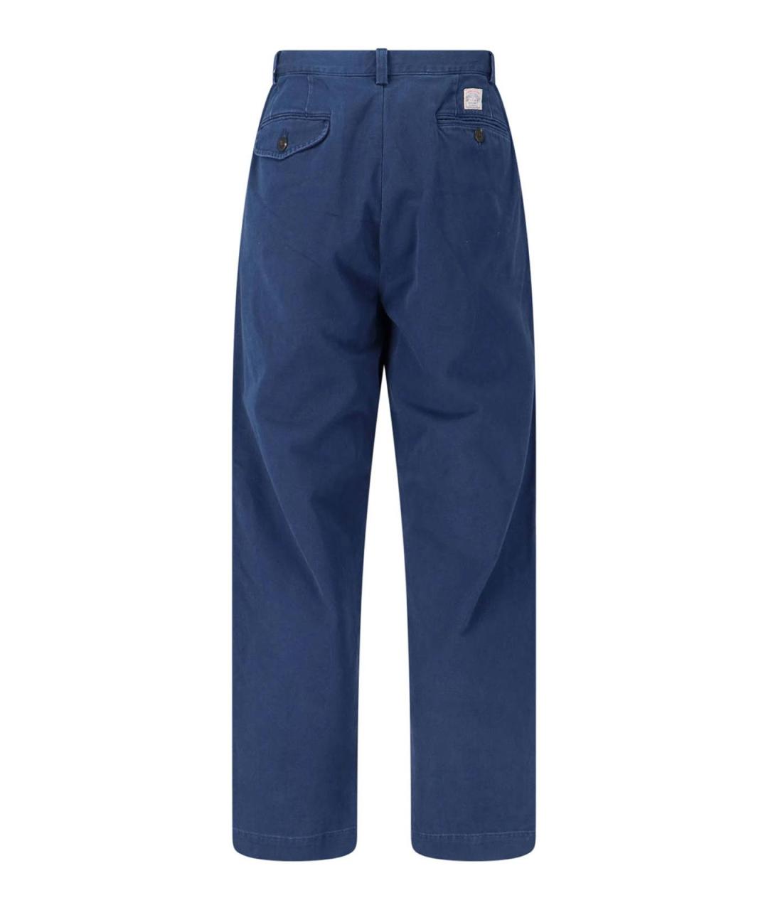 POLO RALPH LAUREN Синие хлопковые повседневные брюки, фото 2