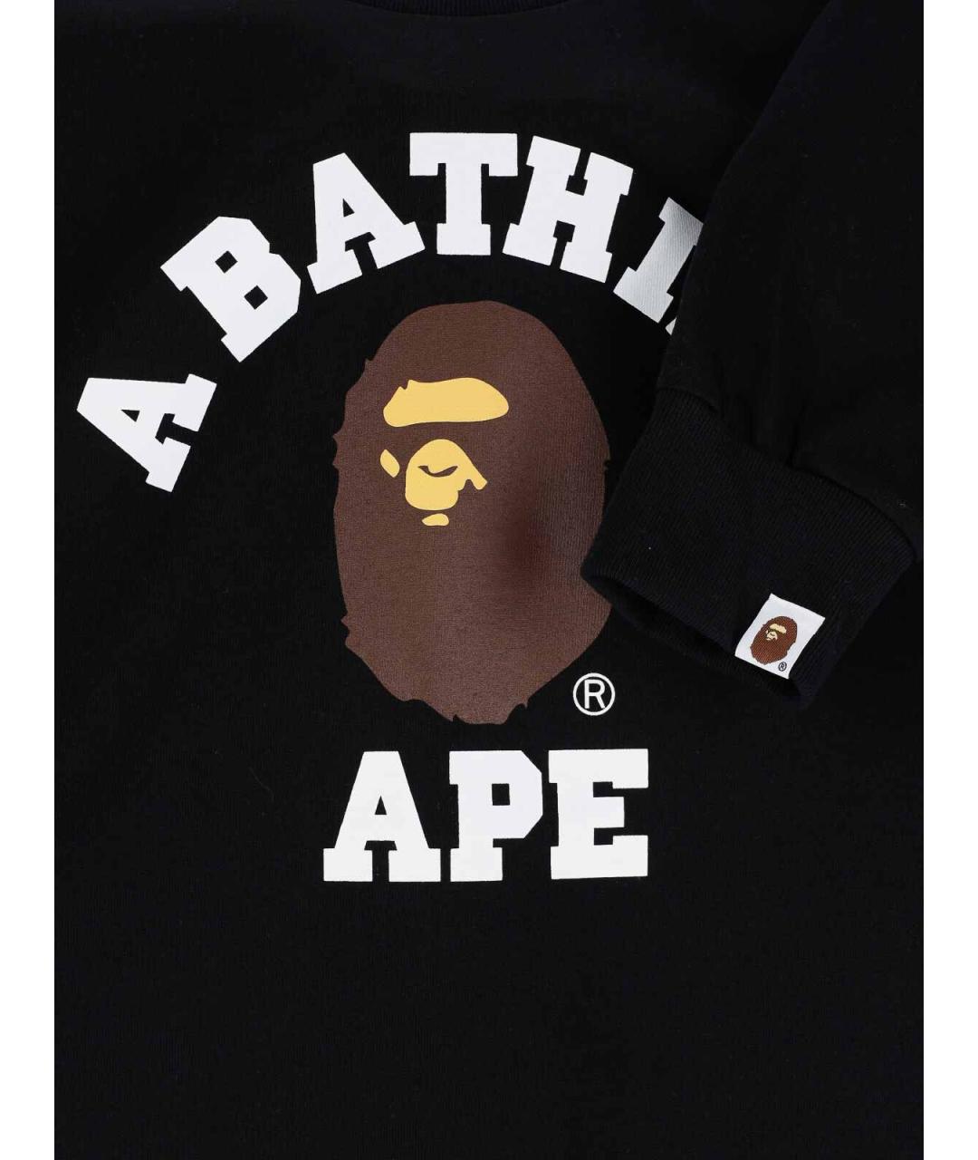 BAPE Черная хлопковая футболка, фото 3