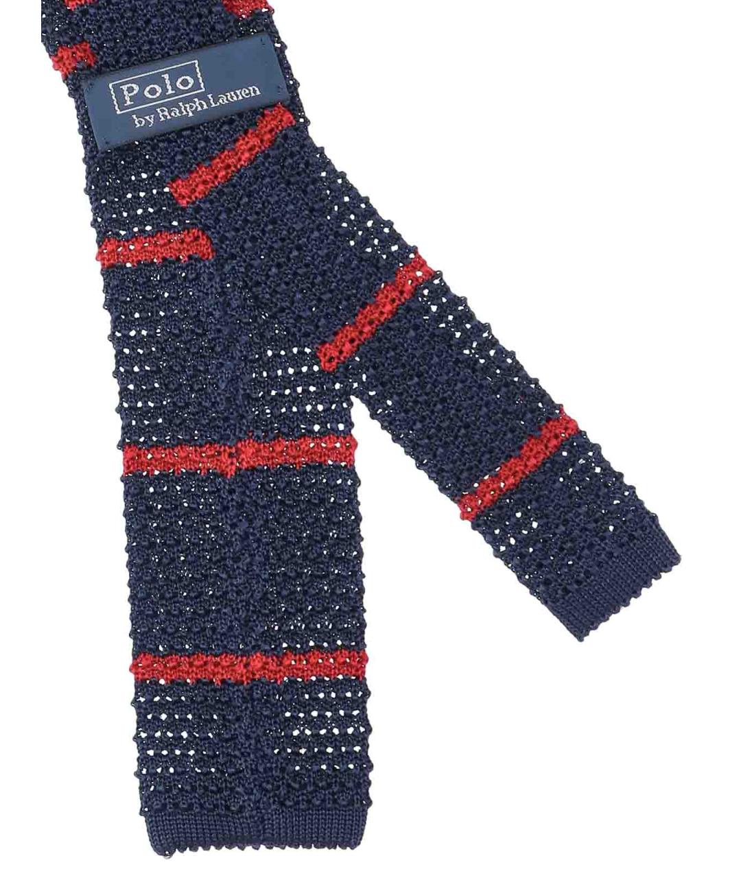 POLO RALPH LAUREN Синий шелковый шарф, фото 3