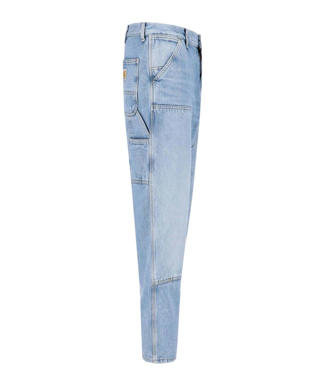 CARHARTT Голубые хлопковые прямые джинсы, фото 3
