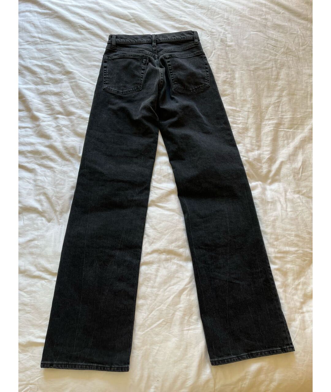 3X1 Черные хлопко-эластановые прямые джинсы, фото 2