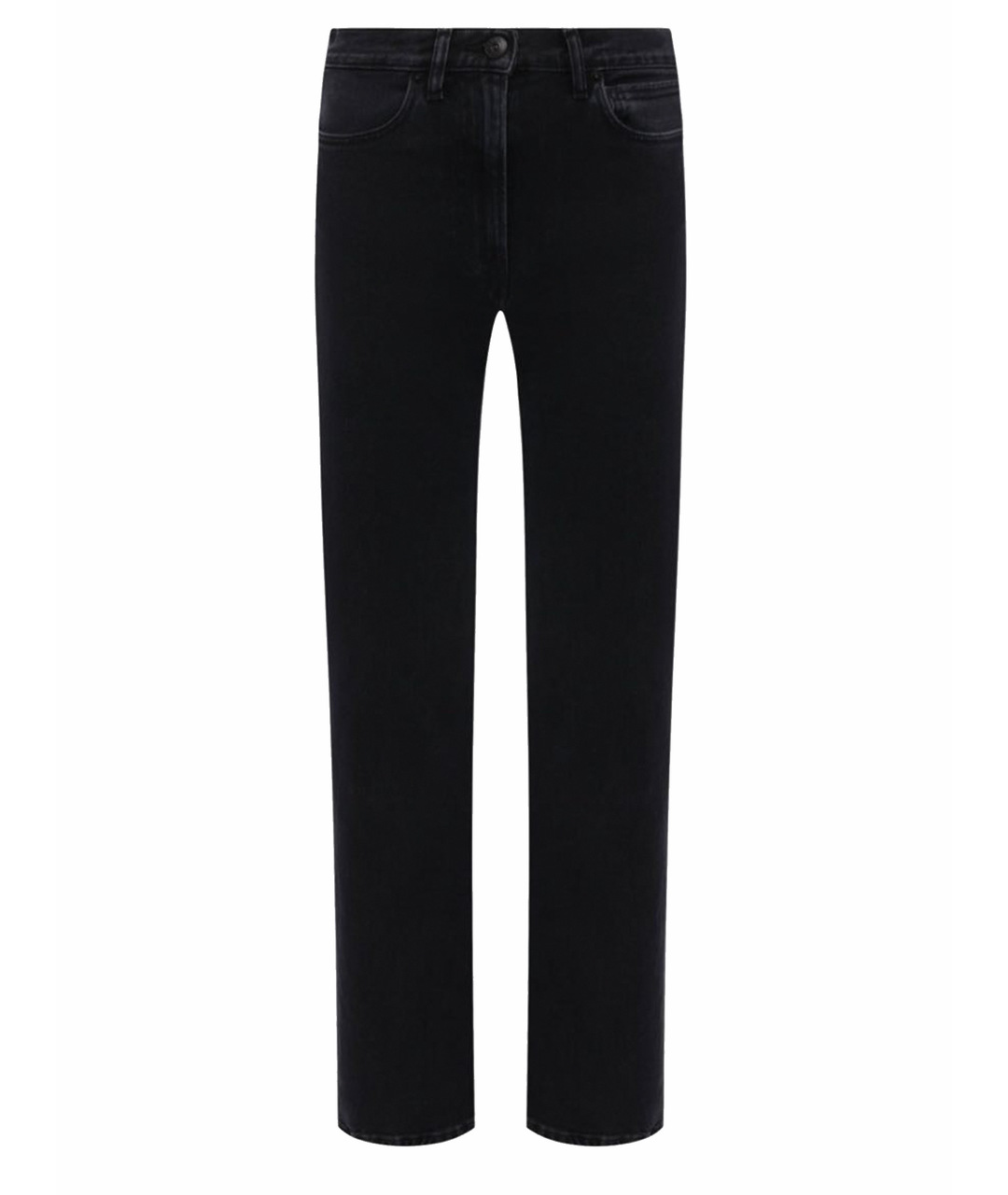 3X1 Черные хлопко-эластановые прямые джинсы, фото 1