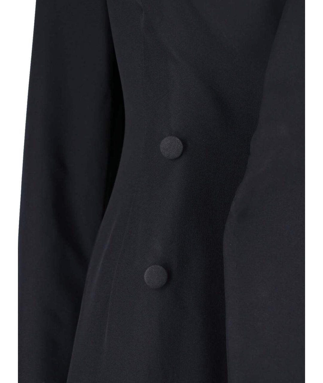 MAISON MARGIELA Черное шерстяное вечернее платье, фото 4