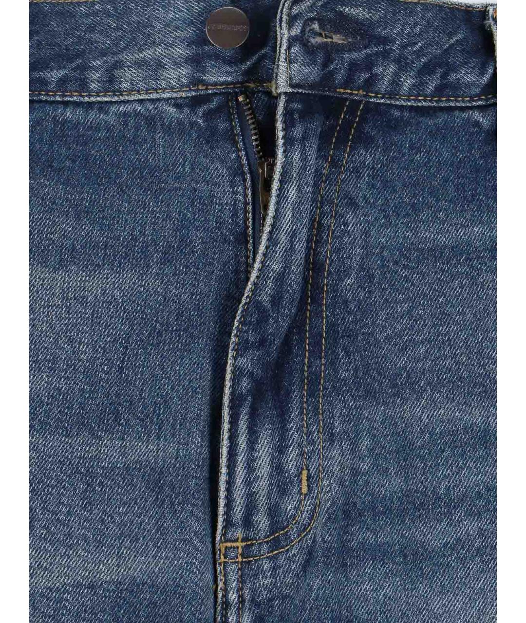 CARHARTT Синие хлопковые прямые джинсы, фото 5