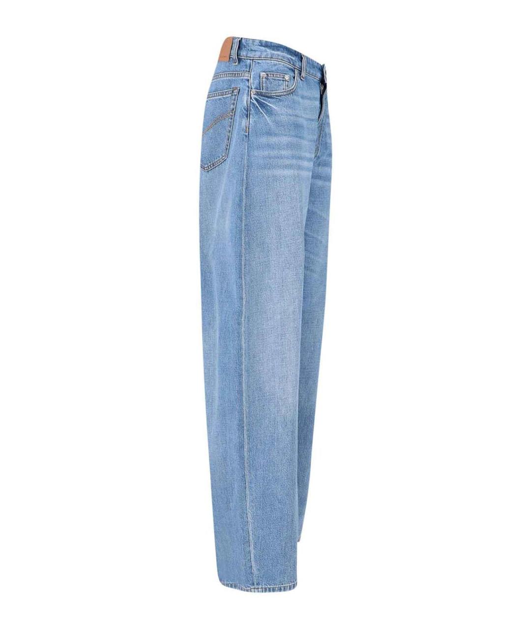 STELLA MCCARTNEY Синие хлопковые джинсы клеш, фото 3