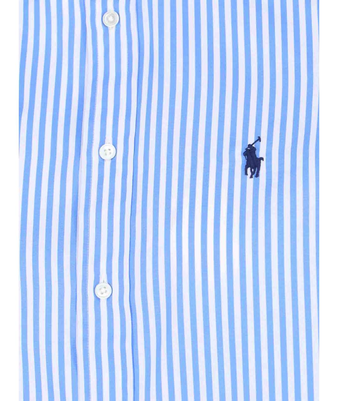 POLO RALPH LAUREN Голубая хлопковая рубашка, фото 3