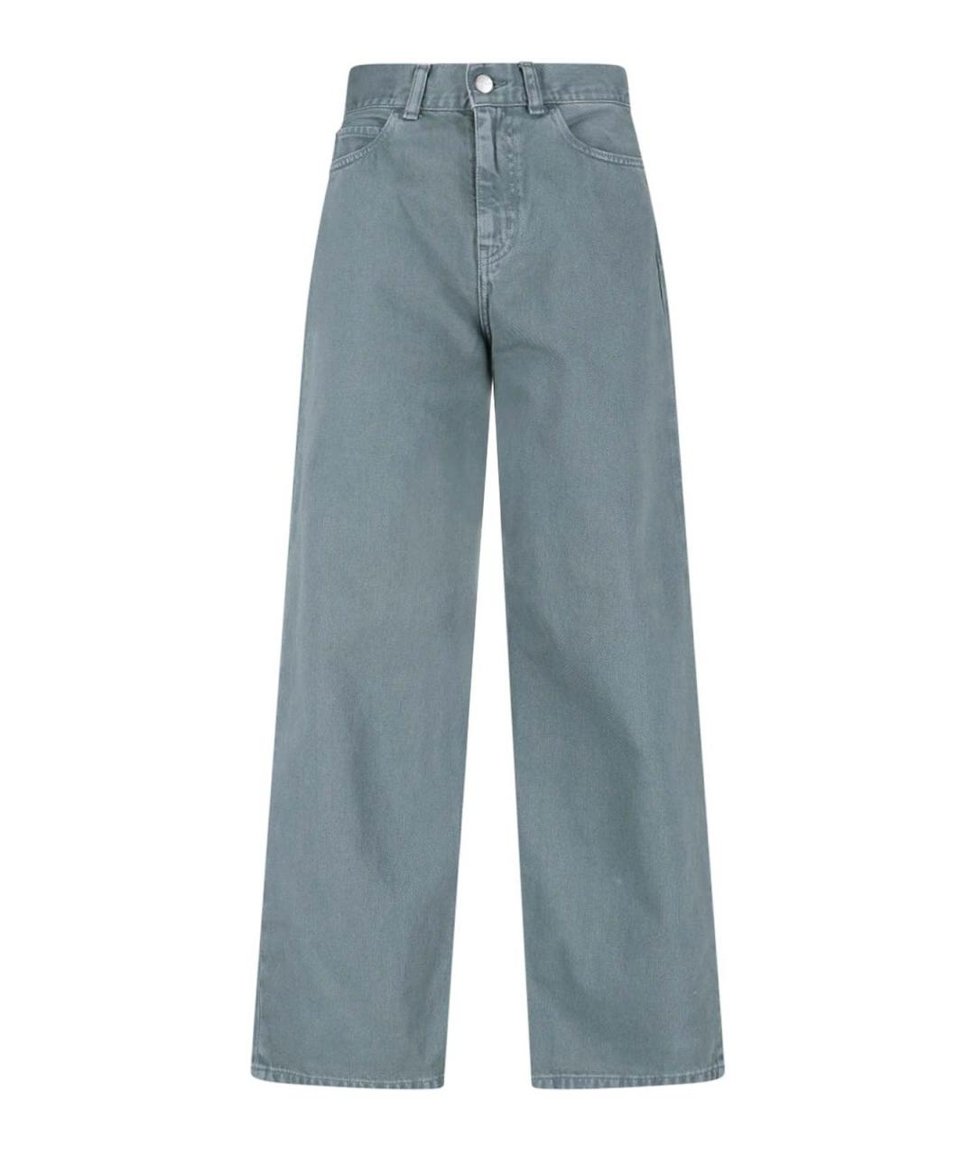 CARHARTT Зеленые хлопковые прямые джинсы, фото 1
