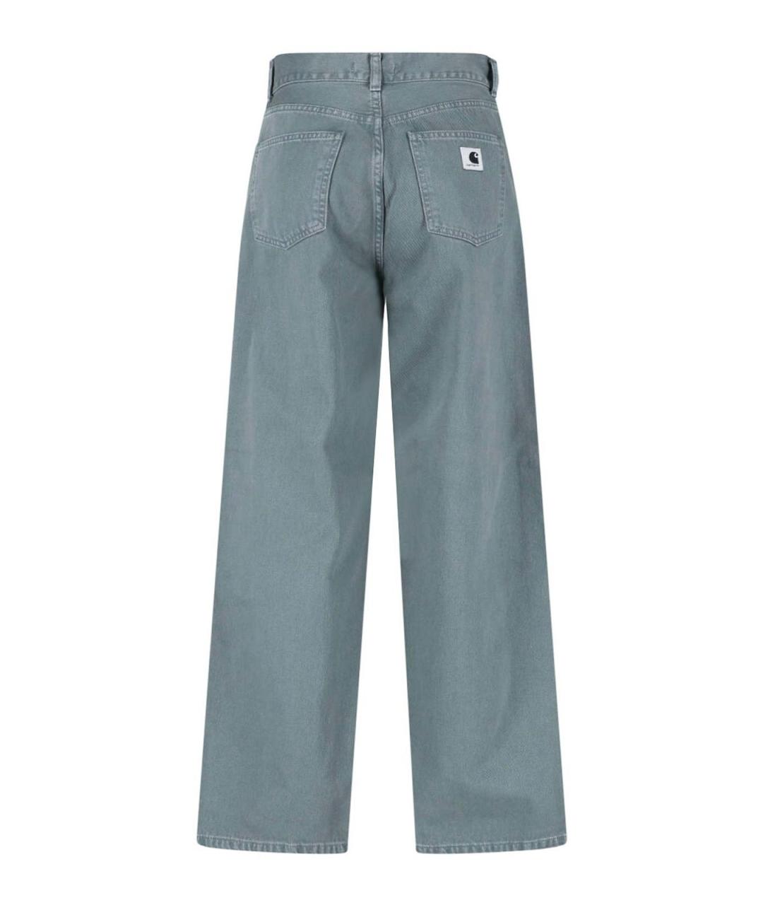 CARHARTT Зеленые хлопковые прямые джинсы, фото 2
