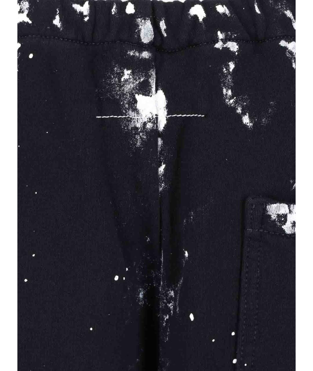 MM6 MAISON MARGIELA Черные хлопковые спортивные брюки и шорты, фото 5