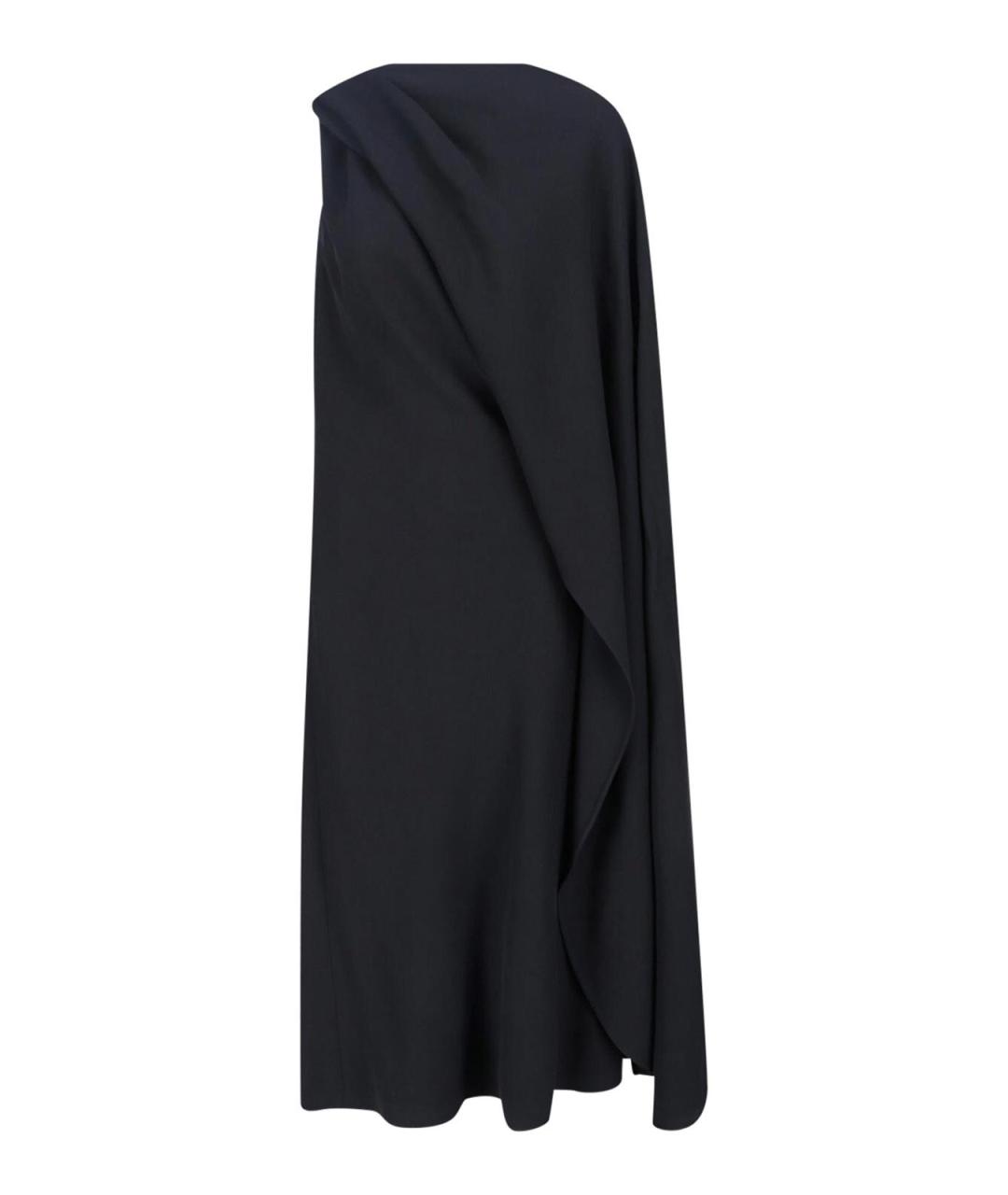 BALENCIAGA Черное шерстяное вечернее платье, фото 1