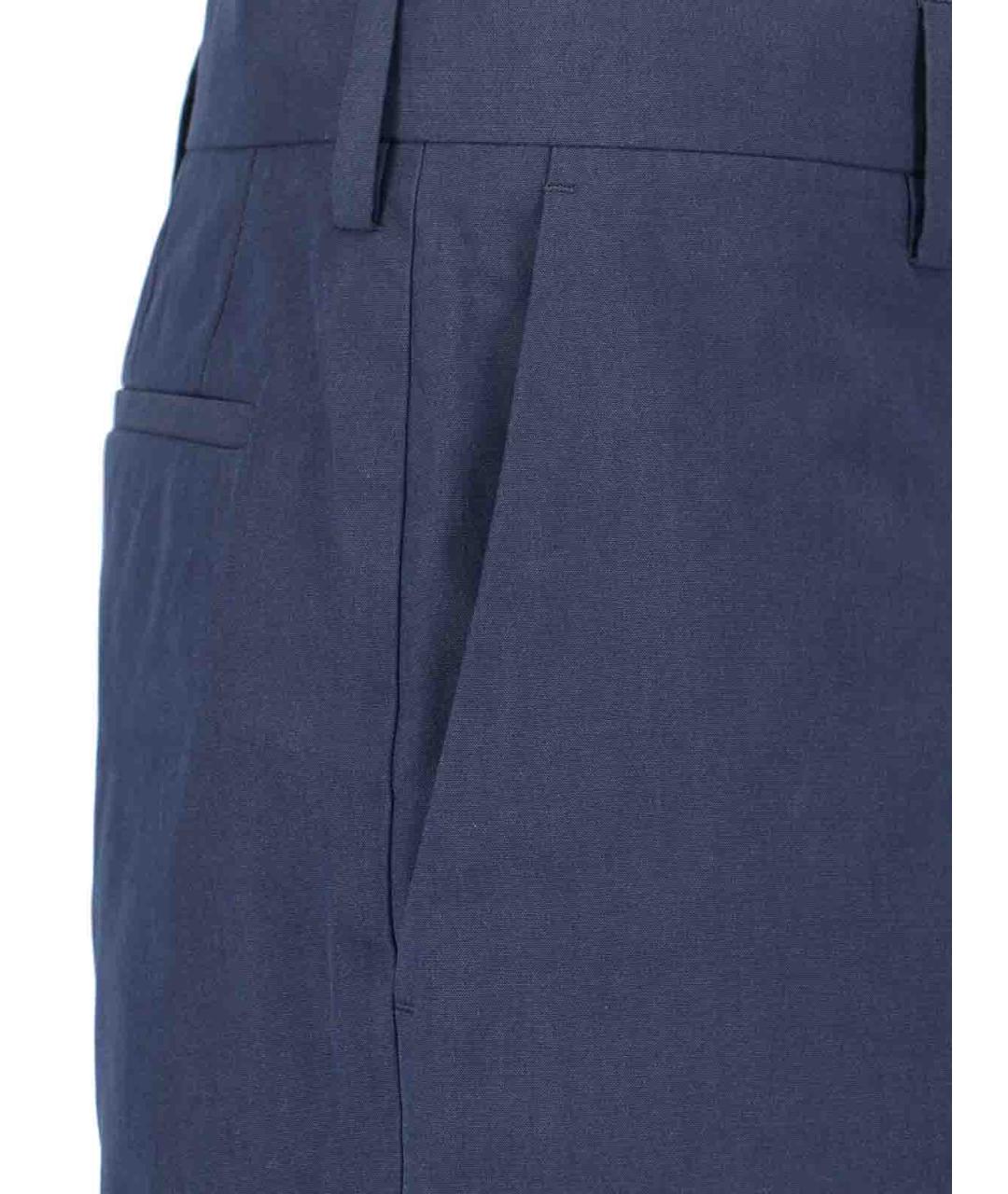 PAUL SMITH Синие хлопковые шорты, фото 4